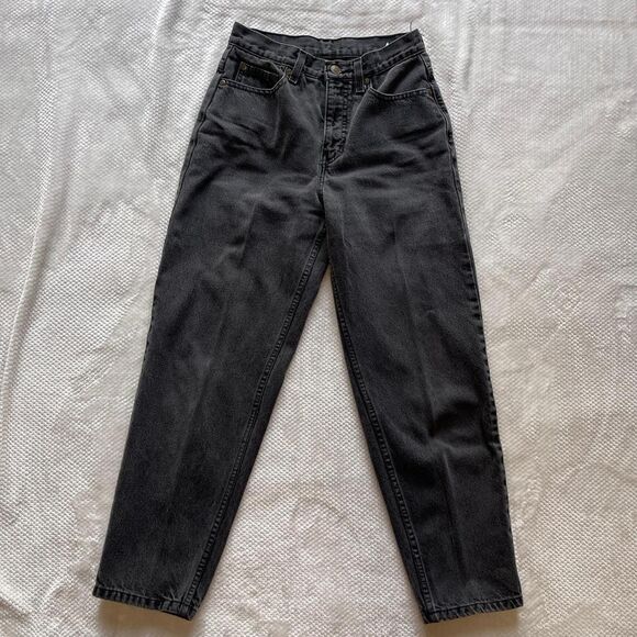 JEANOLOGY COLLECTION VINTAGE BLACK HIGH WAIST JEANS - Picture 1 of 5